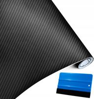 FOLIA 3D CARBON KARBON OKLEINA CZARNA 1,52 x 50 cm RAKLA Z FILCEM