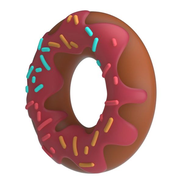 Pretty Love Berry Super Donut Silicone Cock Ring zdjęcie 3