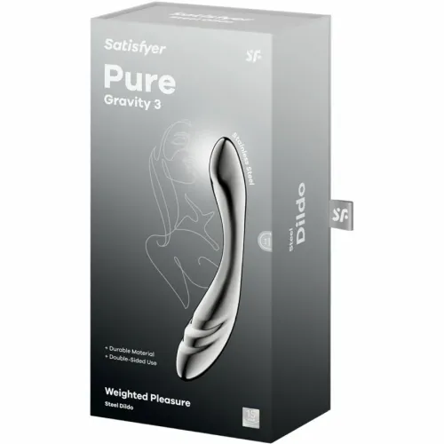satisfyer pure gravity 3 - dwustronny masażer ze stali nierdzewnej na Arena.pl