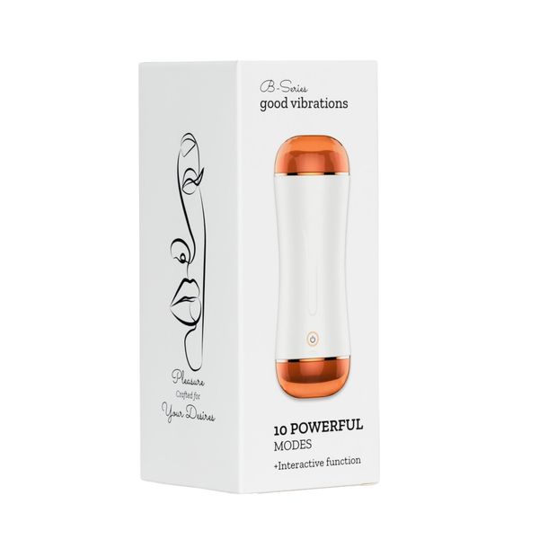 Masturbator - B - Series - Vibrating Masturbation Cup Usb 10 Function + zdjęcie 8