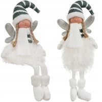 Wróżka Pomocnik Św Mikołaja Świąteczna Figurka Elf Anioł Dekoracja