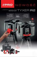 Niwelator laserowy rotacyjny TYXER R2 czerwony (PRO-L1322) PRO