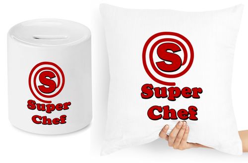 Dla Kucharza Zestaw Poduszka + Skarbonka Prezent Z Nadrukiem Ze Zdjęciem na Arena.pl