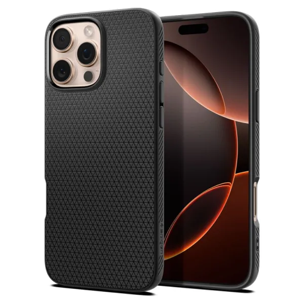 Etui Spigen Liquid Air na iPhone 16 Pro Max - czarne zdjęcie 1