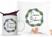 Zestaw Poduszka + Kubek Dzień Babci Dla Babci Z Nadrukiem Ze Zdjęciem