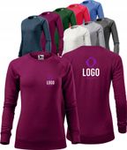 BLUZA DAMSKA Z WŁASNYM HAFTEM NADRUKIEM LOGO