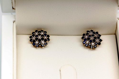 Złote kolczyki KZD1310 - Diament na Arena.pl