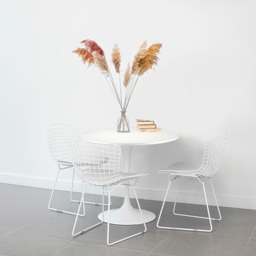 nowoczesny biały okrągły stół  do salonu jadalni kuchni na Arena.pl