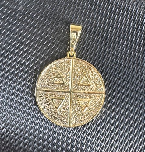 PIECZĘĆ SIEDMIU ARCHANIOŁÓW TALIZMAN ANIOŁÓW SREBRO 925 POZŁACANY ZAWIESZKA na Arena.pl