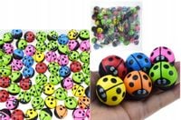 Piłka piłeczka gumowa KAUCZUKOWA 3 cm BIEDRONKA