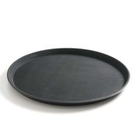 taca kelnerska antypoślizgowa odporna okrągła śr. 28cm - czarna