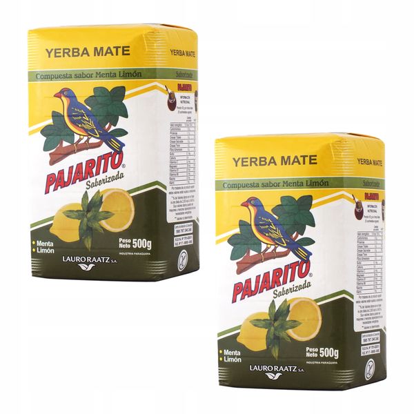 Yerba Mate Pajarito limon 2x500g zdjęcie 1