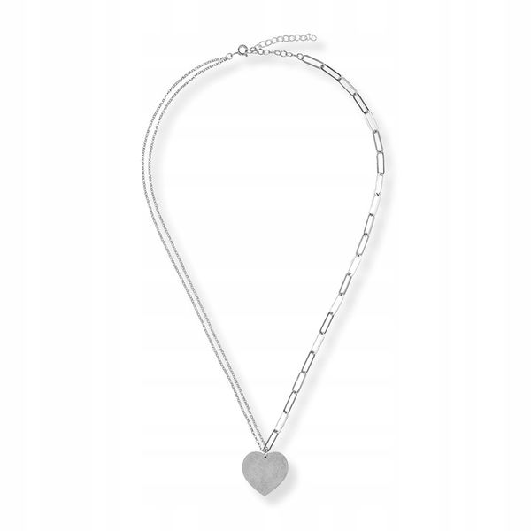 NASZYJNIK SREBRNY Z SERCEM zdjęcie 2