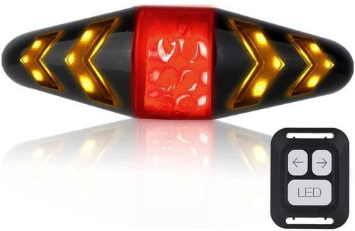 LAMPKA LED Tylna Rowerowa do Roweru Tył KIERUNKOWSKAZY Sterowana Pilotem na Arena.pl
