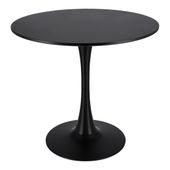 nowoczesny czarny okrągły stół  do salonu jadalni kuchni