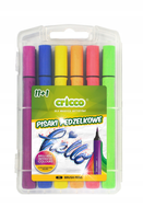 FLAMASTRY PISAKI Z KOŃCÓWKĄ PĘDZELKOWĄ CRICCO11+1