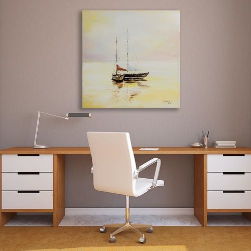 Obraz na płótnie - Canvas, Dwie żaglówki 40x40 na Arena.pl