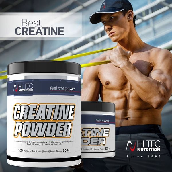 HI TEC Creatine Powder- 250g MONOHYDRAT MASA SIŁA zdjęcie 4
