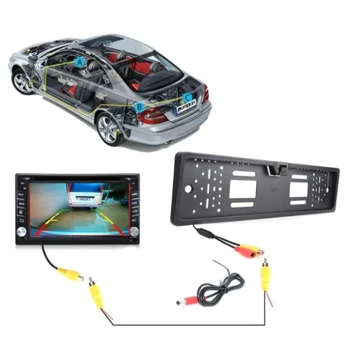 KAMERA COFANIA Z LED W RAMCE TABLICA REJESTRACYJNA na Arena.pl