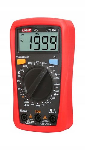 MIERNIK NAPIĘCIA DETEKTOR PRĄDU MULTIMETR UNIWERSALNY UNI-T UT33D+ na Arena.pl