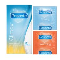 prezerwatywy pasante climax prążkowane rozgrzewająco chłodzące 12 szt