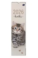 KALENDARZ PASKOWY 13,5x50 CM KOTY 2026 INTERDRUK