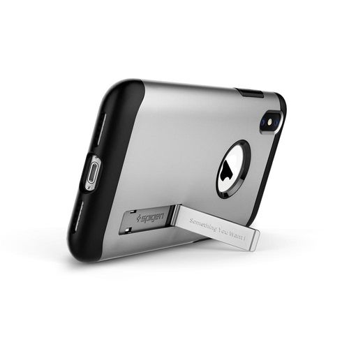SPIGEN SLIM ARMOR - iPhone XS Max - SATIN SILVER na Arena.pl