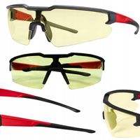 OKULARY OCHRONNE ROZJAŚNIEJĄCE ŻÓŁTE ROBOCZE ODPORNE NA ZARYSOWAN MILWAUKEE