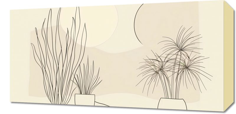 Obraz 60x30cm Roślinność w Pastelu zdjęcie 1