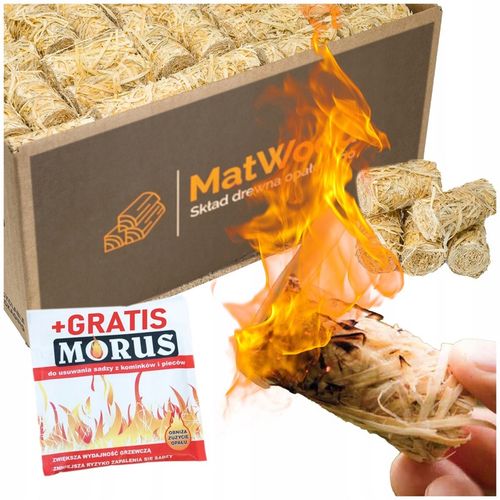 PODPAŁKA DO KOMINKA PIECA ROZPAŁKA EKO 3KG + WYPALACZ SADZY MORUS na Arena.pl
