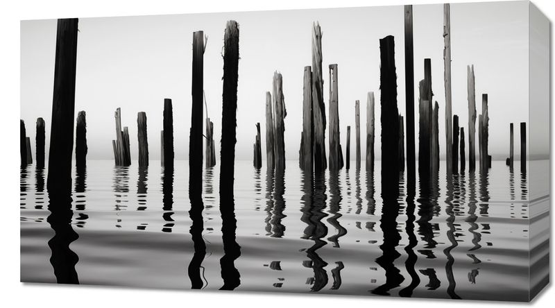 Obraz 70x40cm Refleksje Nad Wodą zdjęcie 1