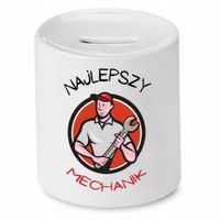 Skarbonka Dla Mechanika Najlepszy Mechanik Prezent Z Nadrukiem Ze Zdjęciem