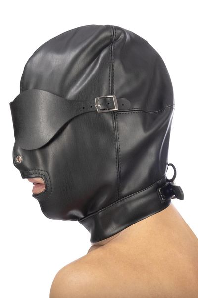 Pu Fetish Mouth Hood zdjęcie 3