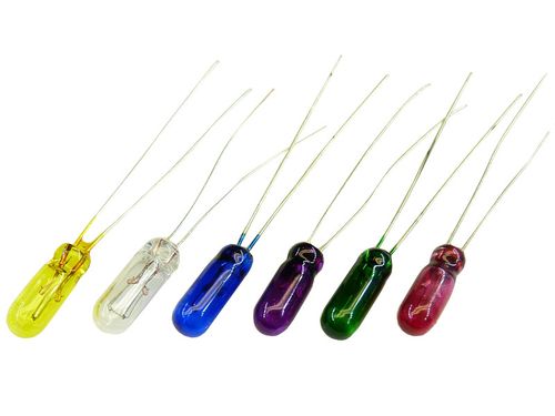 żarówka miniaturowa 4 mm do przycisków nawiewów 4x10mm 12v 100mA na Arena.pl