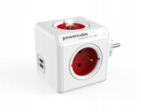 Listwa kostka zasilacz allocacoc PowerCube 4 gniazda 2xUSB