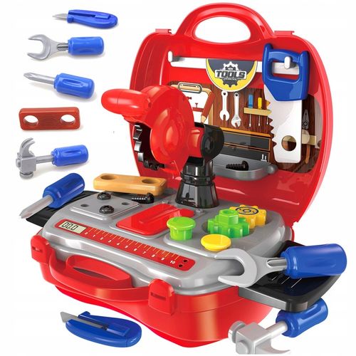 NARZĘDZIA zestaw narzędzi w walizce WARSZTAT narzędzia dla dzieci SUPERCENA na Arena.pl