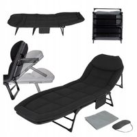 ŁÓŻKO POLOWE SKŁADANE TURYSTYCZNE LEŻAK PLAŻOWY KANADYJKA WYTRZYMAŁE 130 KG