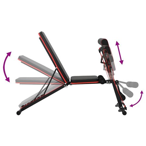 Ławka do ważenia Czarny 132 x 54 x 100 cm Stal na Arena.pl