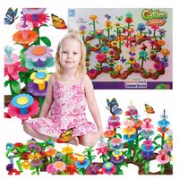 OGRÓD KREATYWNY DLA DZIECI KLOCKI KWIATY OGRÓDEK 272el GARDEN XL MOTYLE DIY