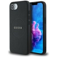 etui guess grained ring magsafe do       iphone 16e czarny