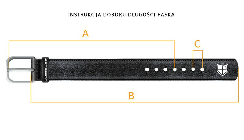 pasek pu 35 mm ptn 042277-115 black zdjęcie 12