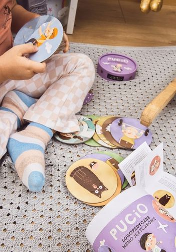 Pucio. Logopedyczne memo języczkowe Nasza Księgarnia - gry na Arena.pl