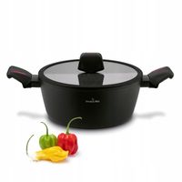 GARNEK Indukcja POKRYWKA Granitowy GAZ Starke Pro Piccante 3,75L 24cm