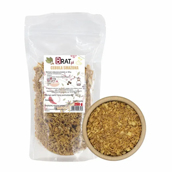 Cebula SMAŻONA (prażona) 200g Wysoka JAKOŚĆ Produkt NATURALNY zdjęcie 1