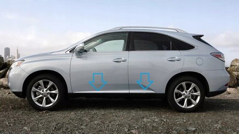 Lexus RX models 2004-2015 - Listwy chrom boczne drzwi chromowane ochronne zdjęcie 1