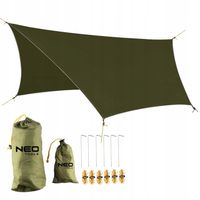 NEO PLANDEKA BIWAKOWA TARP TURYSTYCZNY WODOODPORNY 360x290 CM 210T PU3000