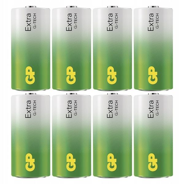 8x Bateria alkaliczna GP EXTRA R14 C 1,5V zdjęcie 1