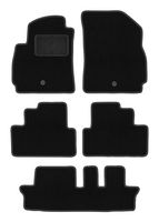 Dywaniki welurowe do: CHevrolet Orlando I 2011-2015 7-osobowy czarne