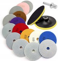 ZESTAW TARCZE DIAMENTOWE DO SZLIFOWANIA I POLEROWANIA PŁYTEK KRAWĘDZI