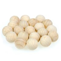 Drewniane korale kulki 10mm SUROWE BEZ OTWORU 20sz